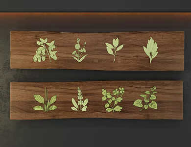 Plant Specimen Leaf Wall Decoration 3d model