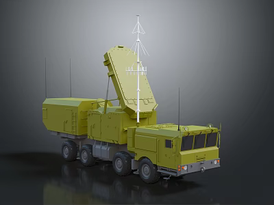 Modern Radar Vehicle Light Armored Reconnaissance Vehicle Armored Reconnaissance Vehicle 3d model