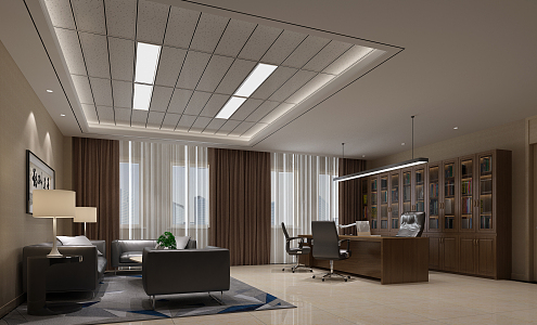 Modern Office Manager Office 3d model