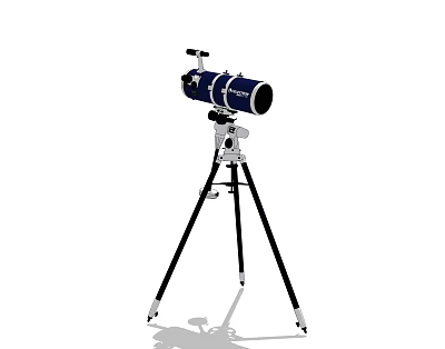 Commercial Astronomical Telescope Equipment With Stable Tripod Stand And High Quality Optics 3d model