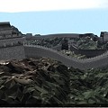 Chinese Great Wall Outdoor Great Wall Mountain Architecture 3d model