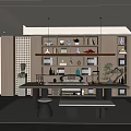 New Chinese Style Study 3d model