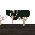 Modern Branch Natural Log Branch Tree Light 3d model