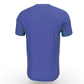 Blue T shirt With Cyclist On Bike And Ride To The Beach Text Design
