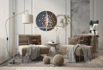 Modern Casual Sofa Combination Single Sofa Leisure Chair 3d model