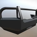 Black Metal Front Bumper With Tubular Guard For Off Road Vehicles