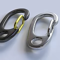 Elegant Metallic Jewelry Accessories with Black Silver and Gold Circular Clasp Design