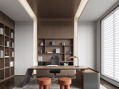 Modern Office Manager's Office 3d model