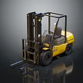 Yellow Heavy Duty Industrial Forklift For Warehouse Material Handling Operations