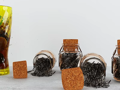 Modern Tea Tea Packaging 3d model