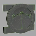 Industrial Equipment Analog Pressure Gauge with Metal Frame and Calibrated Scale and Precision Pointer Indicator