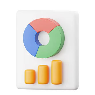 Modern Statistics Record Cartoon Statistics 3d model