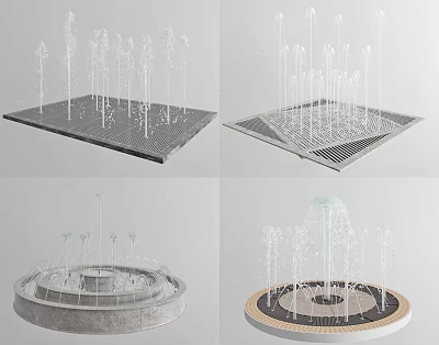 Modern Fountain Landscape Fountain 3d model