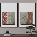 New Chinese Decorative Painting 3d model