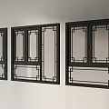 Chinese-style window new Chinese-style window casement window glass window door window bay window floor-to-ceiling window 3d model