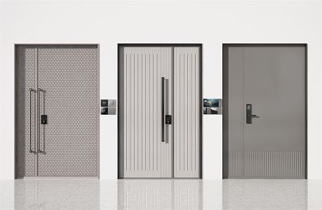 Modern security door 3d model