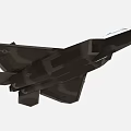 Modern Stealth Fighter Jet with Sleek Aerodynamic Design and Camouflage Coating Advanced Military Aircraft