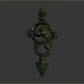 Ancient Bronze Clothing Accessory With Intricate Animal Design And Ornate Rings