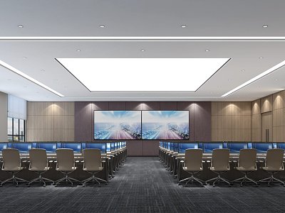 Modern conference room scientific research training model