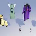 Stylish Clothing And Accessories Collection Featuring Jackets Pants Vests Hats And Bags