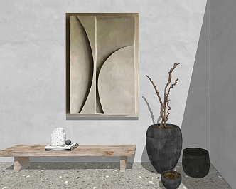 Quiet Decorative Paintings 3d model