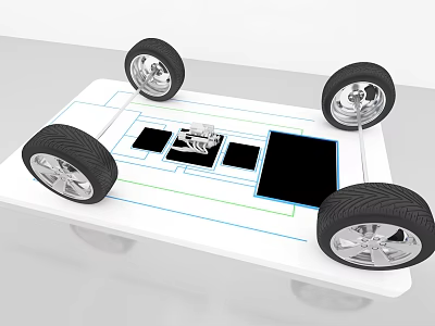 Car planing booth 3d model