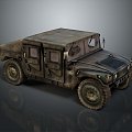 Hummer Pickup SUV Jeep 4WD 4WD SUV Military Jeep Hummer 3d model