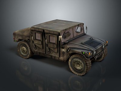 Hummer Pickup SUV Jeep 4WD SUV Military Jeep Hummer 3d model