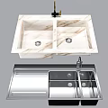 Different Types Of Modern Kitchen Sink With Marble And Stainless Steel Design