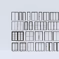 Various Window And Door Design Styles For Modern Architectural Projects 3d model