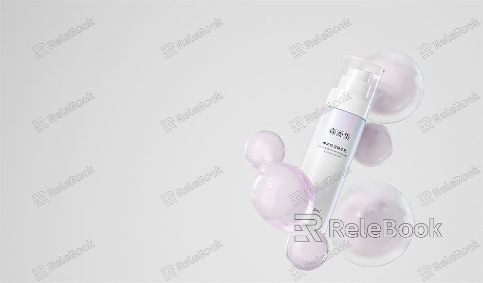 Modern Skincare Combo Bottle model