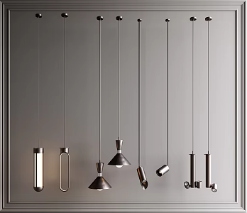 Modern Italian Light Luxury Chandelier 3d model