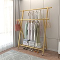 Hanger Shoe Rack Storage Rack 3d model