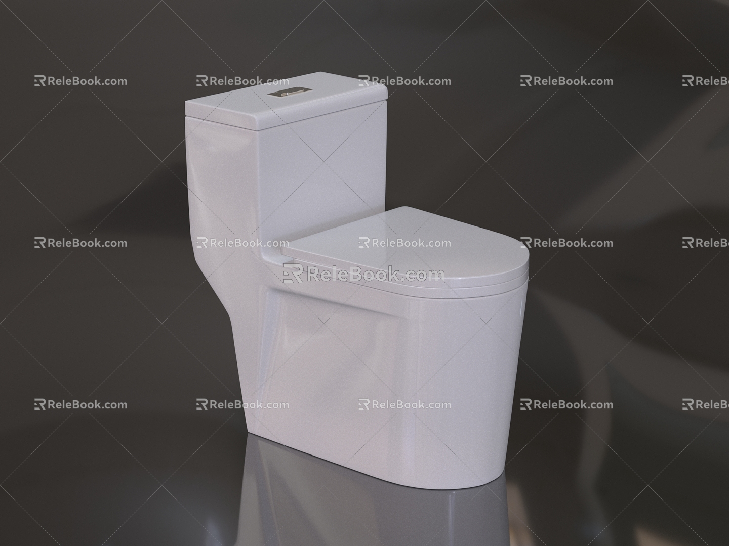 Ceramic toilet 3d model