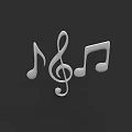 Detailed Musical Note Carving with Treble Clef and Notes Design