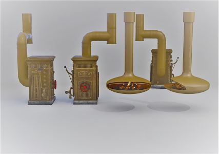 Modern Stove 3d model