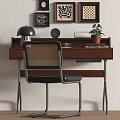 Table and Chair Combination Locker Table Lamp Floor Lamp 3d model