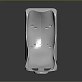 Silver Metal Mechanical Part With Holes Brackets And Smooth Surface
