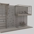 Modern Kids Playroom With Climbing Frame Swing Chair Pegboard Storage Shelves And Soft Cushions