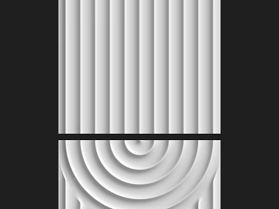 Modern Textured Wall Design With Vertical Stripes And Circular Patterns 3d model