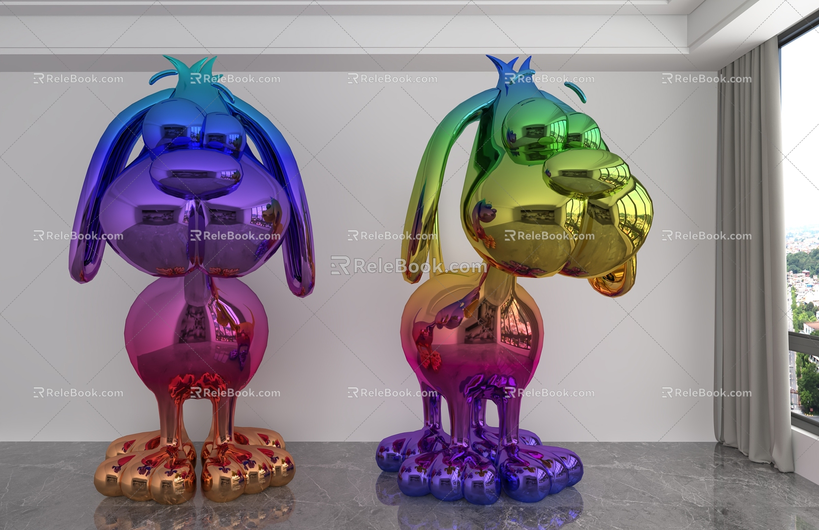 Modern Doll Ornaments 3d model