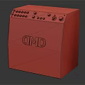 Black CMD Speaker With Top Control Panel And Textured Front Logo Design 3d model
