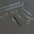 Surgical Instruments Medical Instruments Surgical Tools Scalpel Forceps Clip Forceps Surgical Tools Super Realistic High Precision Video Grade 3d model