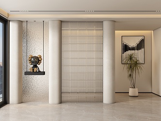 Entrance aisle partition 3d model