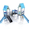 Slide Children's Slide Amusement Equipment Outdoor Slide Children's Combined Slide Outdoor Little Doctor Children's Amusement Equipment 3d model