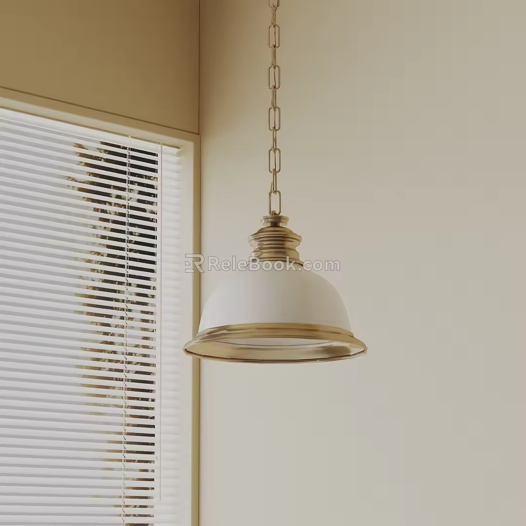 Modern chandelier 3d model