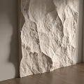 Modern rubble wall rubble background wall dissolved rock cement board 3d model