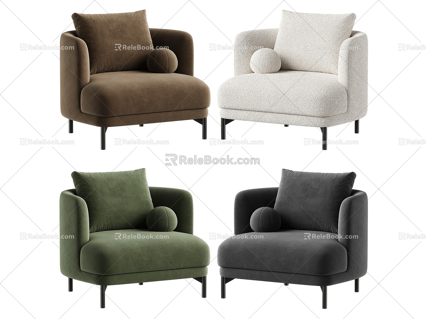 single sofa sofa chair 3d model