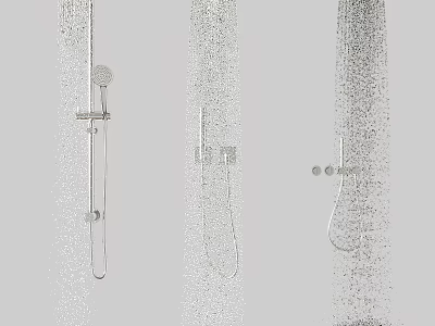 Modern Shower Head With Stainless Steel Design And Handheld Sprayer For Bathroom Use 3d model