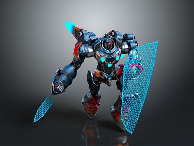 Mech Warrior Mech Soldier Machine Battlearm Mechanical Battlearm Machine Fighter Robot 3d model